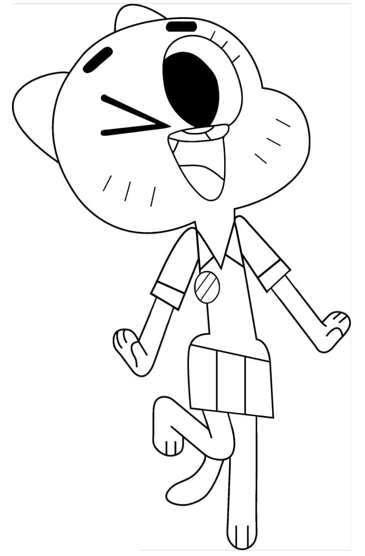 Gumball (15) da colorare