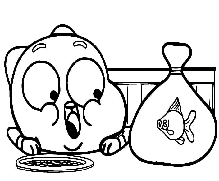 Gumball (3) da colorare