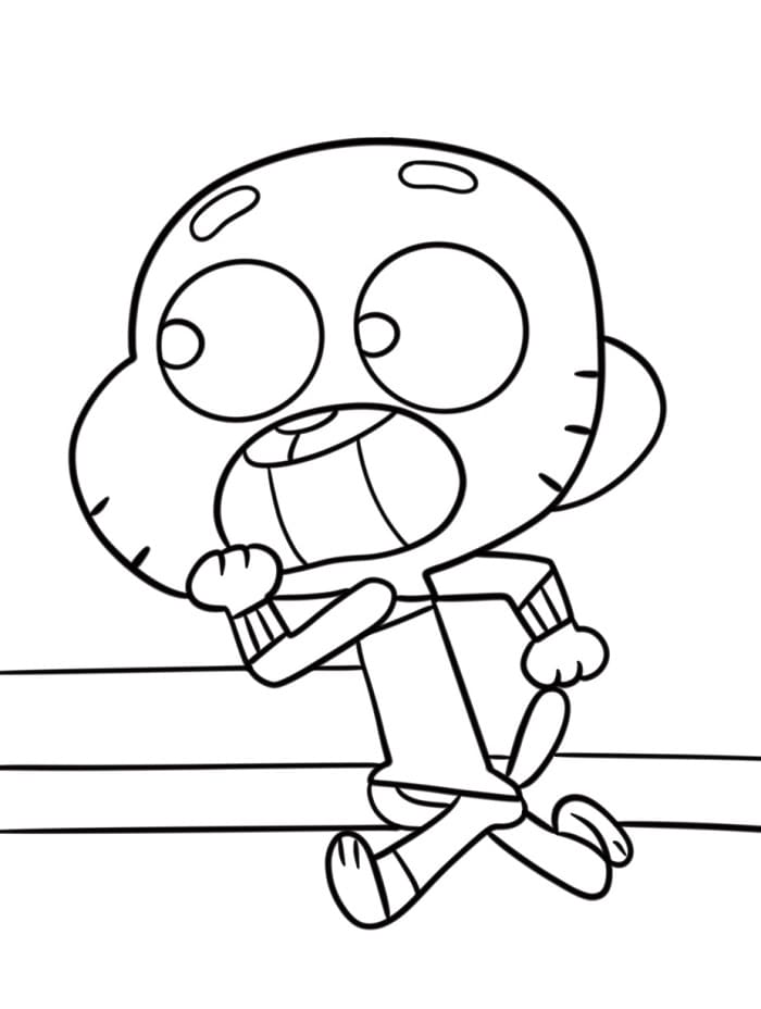 Gumball Animato da colorare