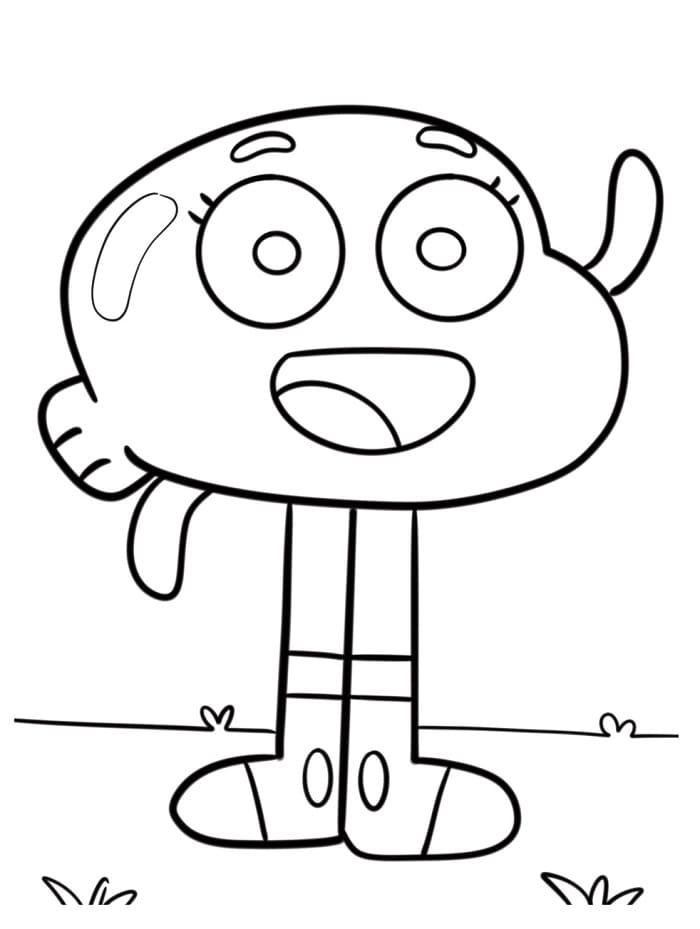 Gumball Figo da colorare