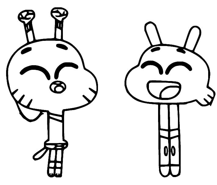 Gumball Gratis per Bambini da colorare