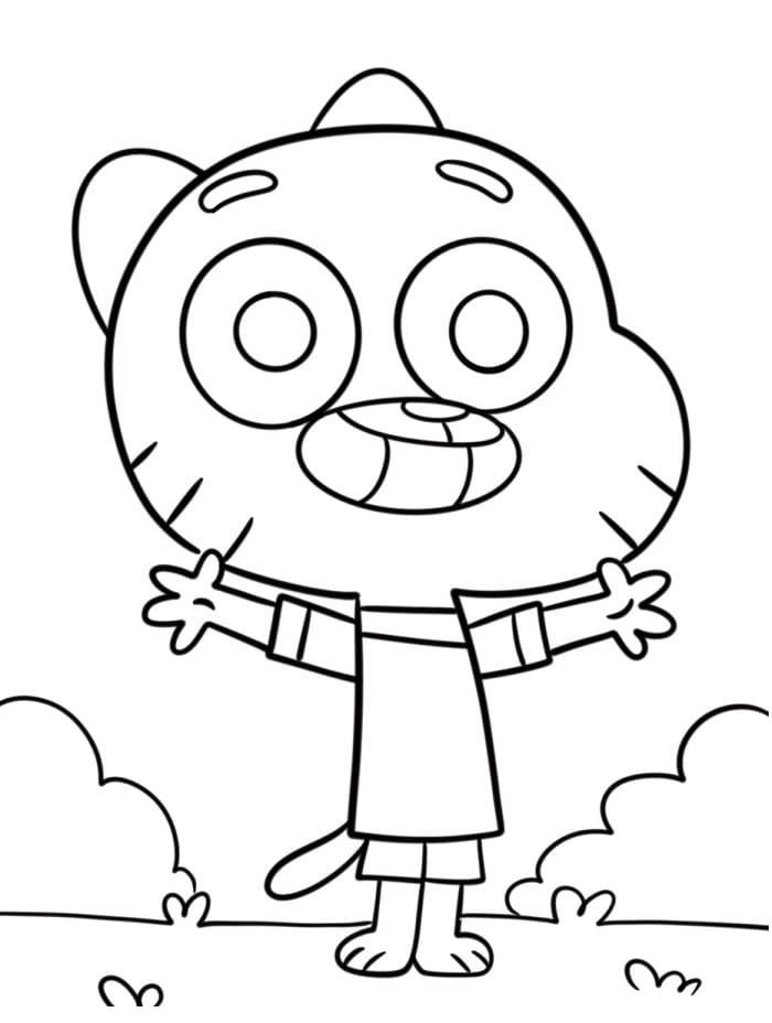 Gumball Gratuito da colorare
