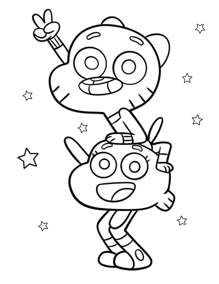 Gumball da colorare