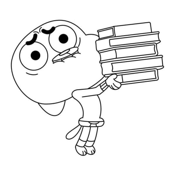 Gumball Regalo da colorare