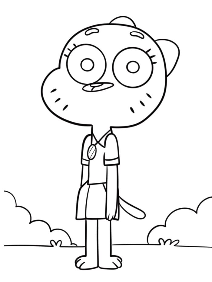 Gumball da Stampare da colorare