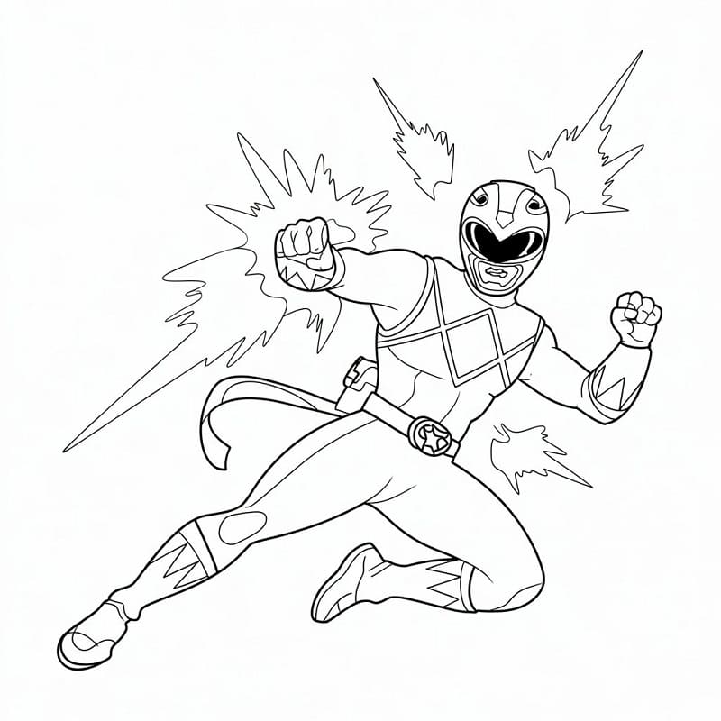 I Power Rangers sono cool da colorare