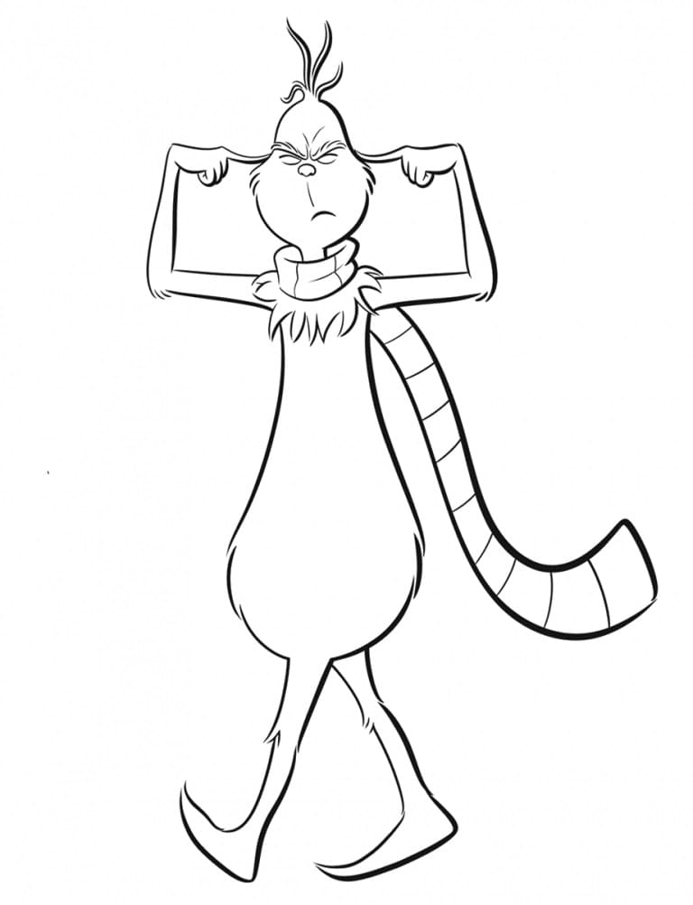 Il Grinch numero uno da colorare