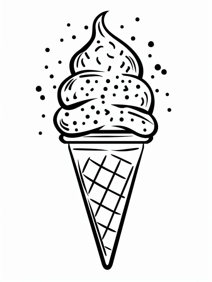 Immagine Gelato da colorare