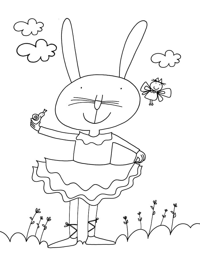 Immagine Giulio Coniglio da colorare