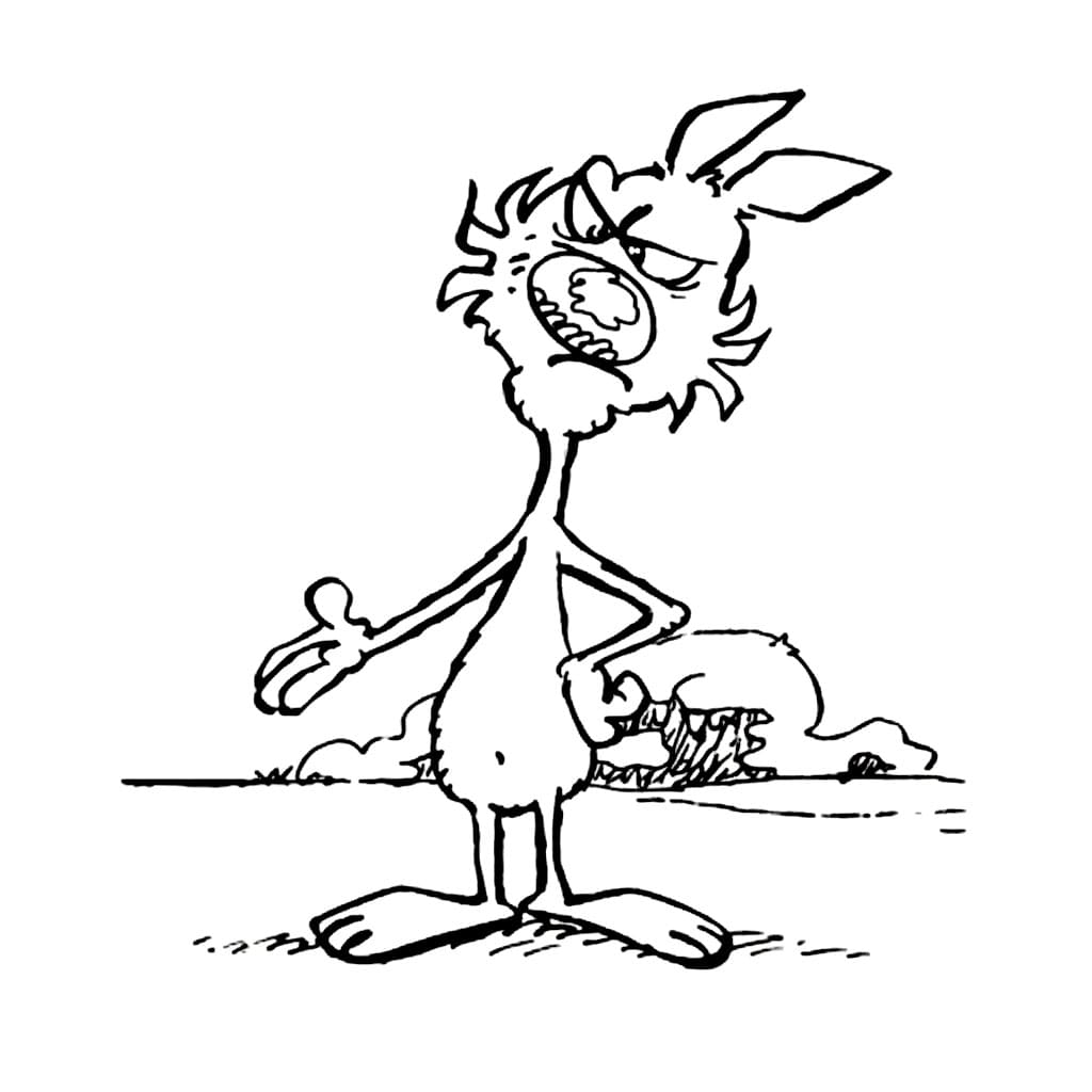 Immagine Lupo Alberto da colorare