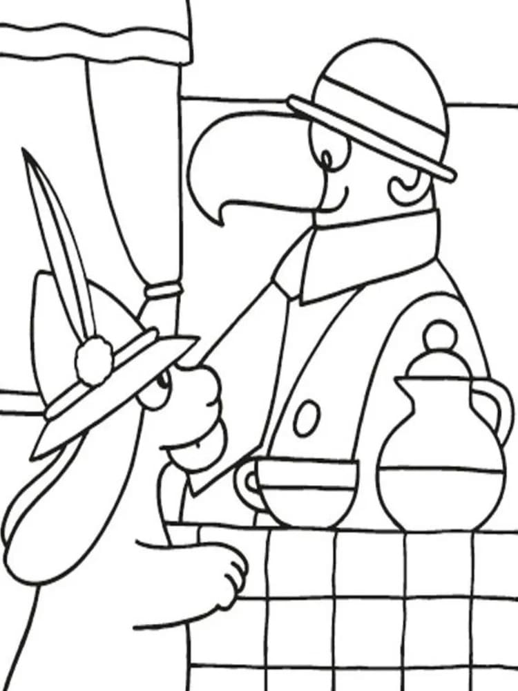 Immagine Pimpa da colorare