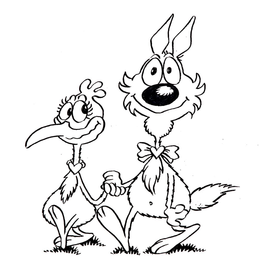 Immagine Stampabile Lupo Alberto da colorare