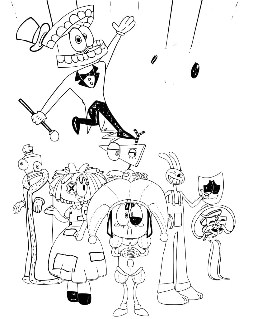 Immagine The Amazing Digital Circus da colorare