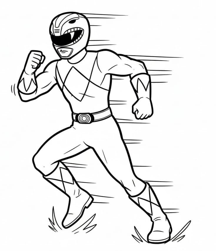 Immagine dei Power Rangers da colorare