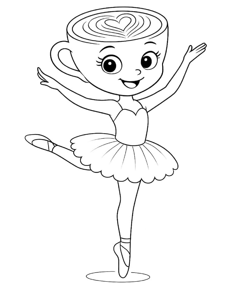 Ballerina Cappuccina da colorare