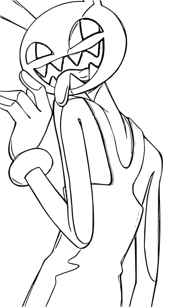 Jax dal The Amazing Digital Circus da colorare