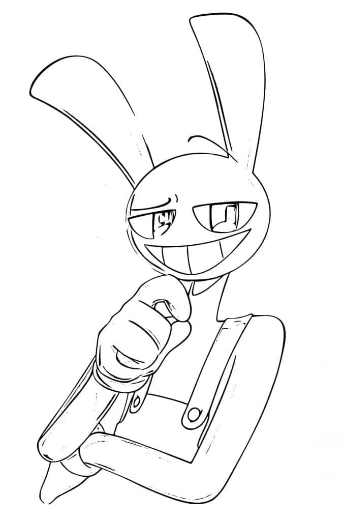 Jax nel The Amazing Digital Circus da colorare