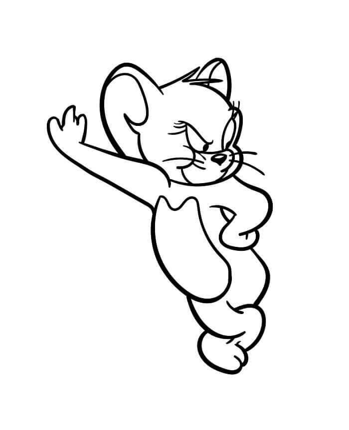 Jerry Arrabbiato da colorare