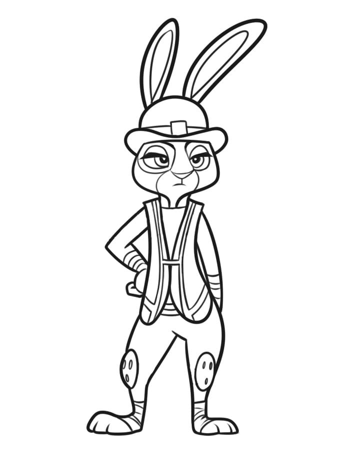 Judy Hopps Zootropolis da colorare