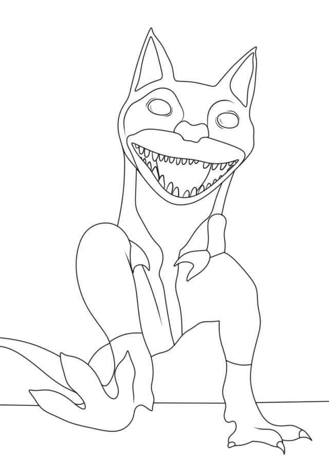 Kittysaurus da Garten of Banban 5 da colorare