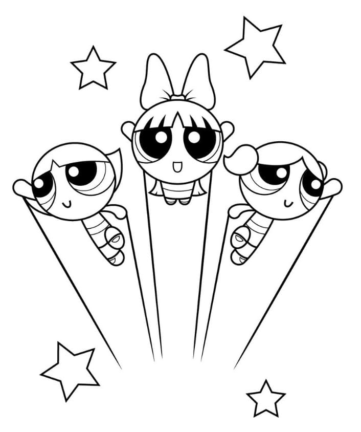 Le Superchicche Gratis per Bambini da colorare