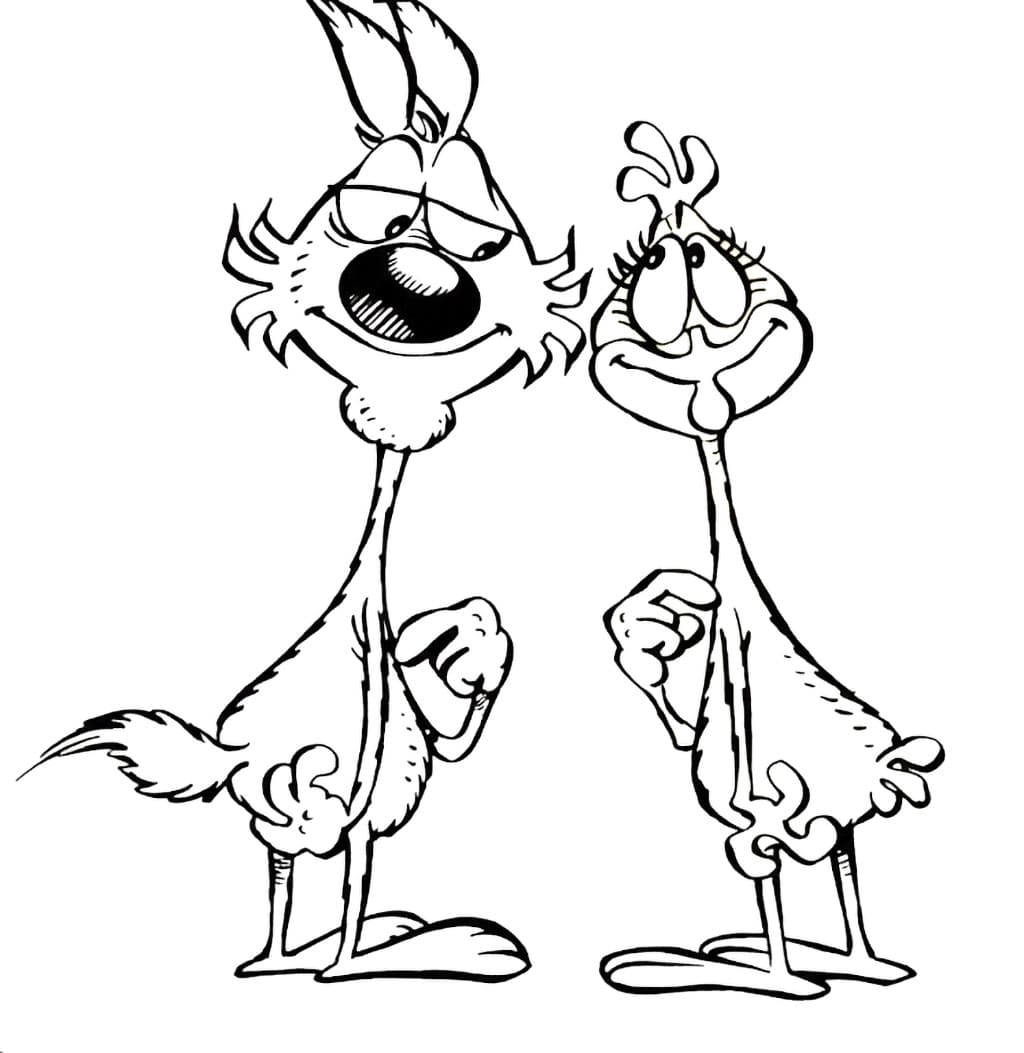 Lupo Alberto Cartone da colorare