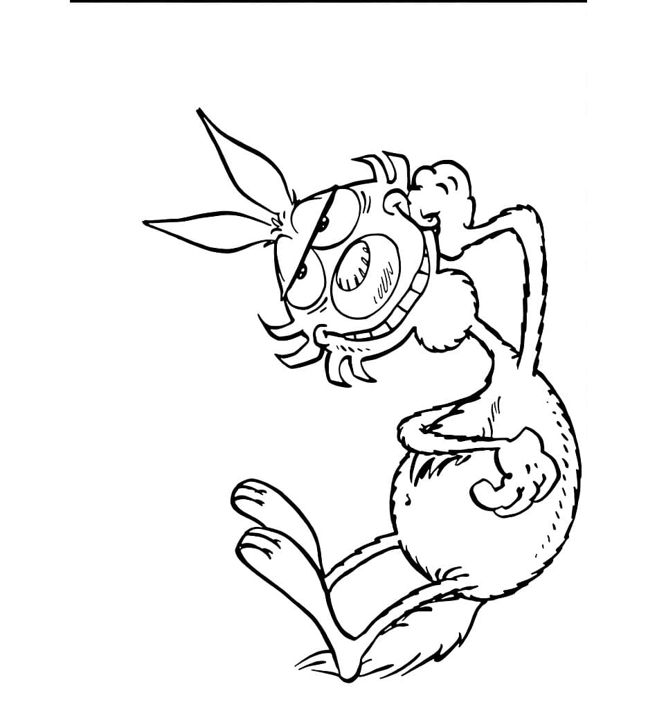 Lupo Alberto Facile da colorare