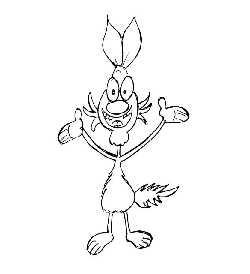 Lupo Alberto Immagine Stampabile da colorare