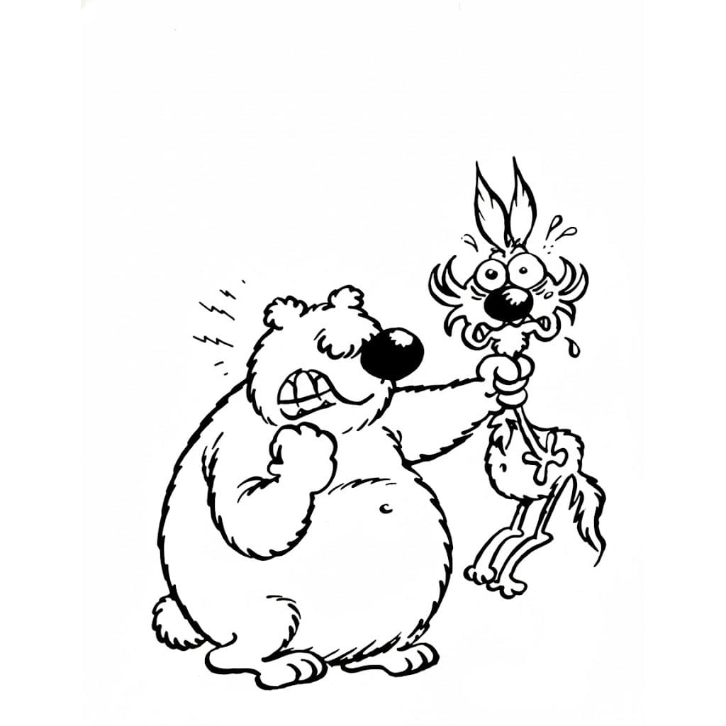 Lupo Alberto Stampabile per Piccoli da colorare