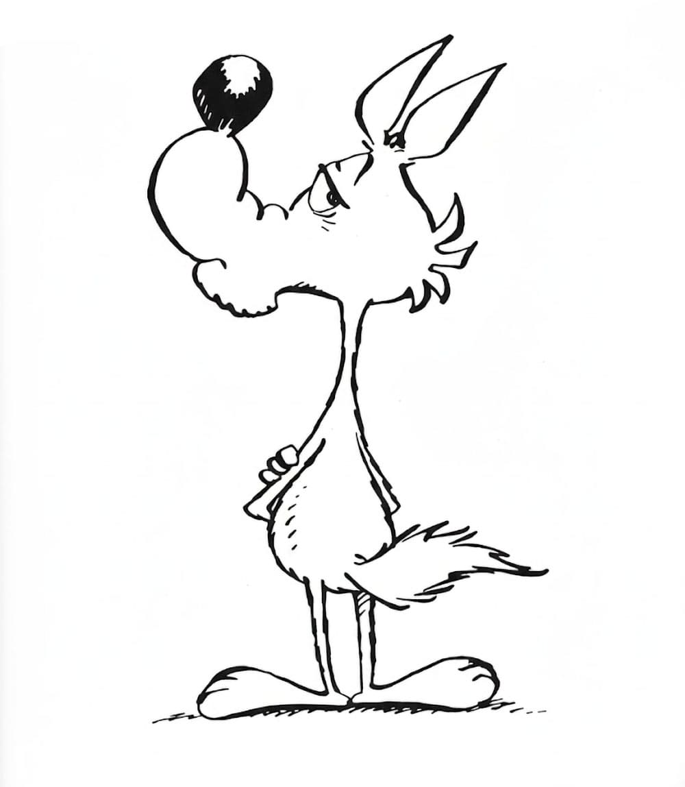 Lupo Alberto da colorare