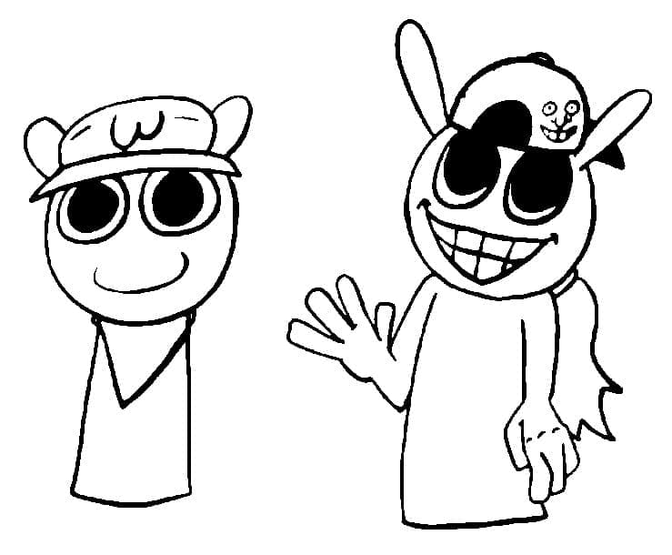 Mard Sprunki da colorare