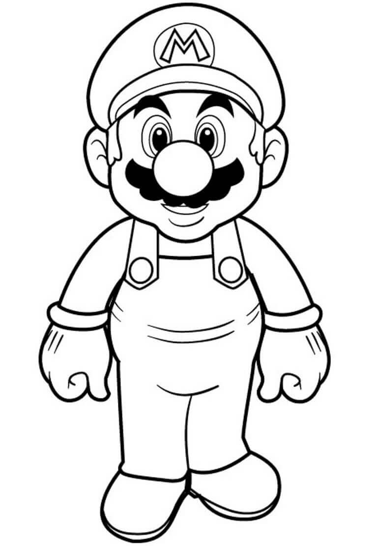 Mario Stampabile Gratis da colorare