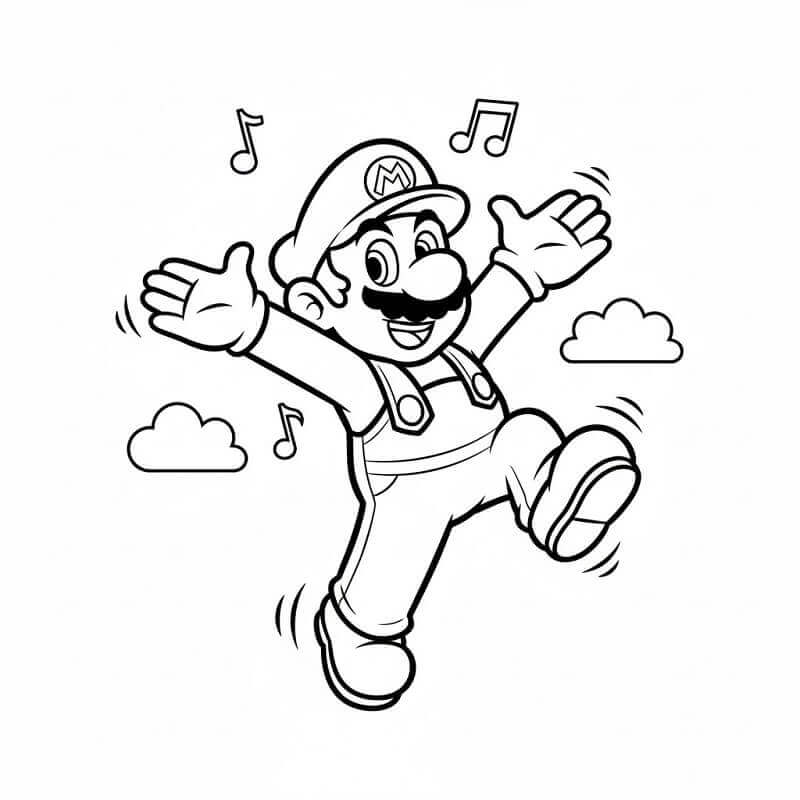 Mario da colorare