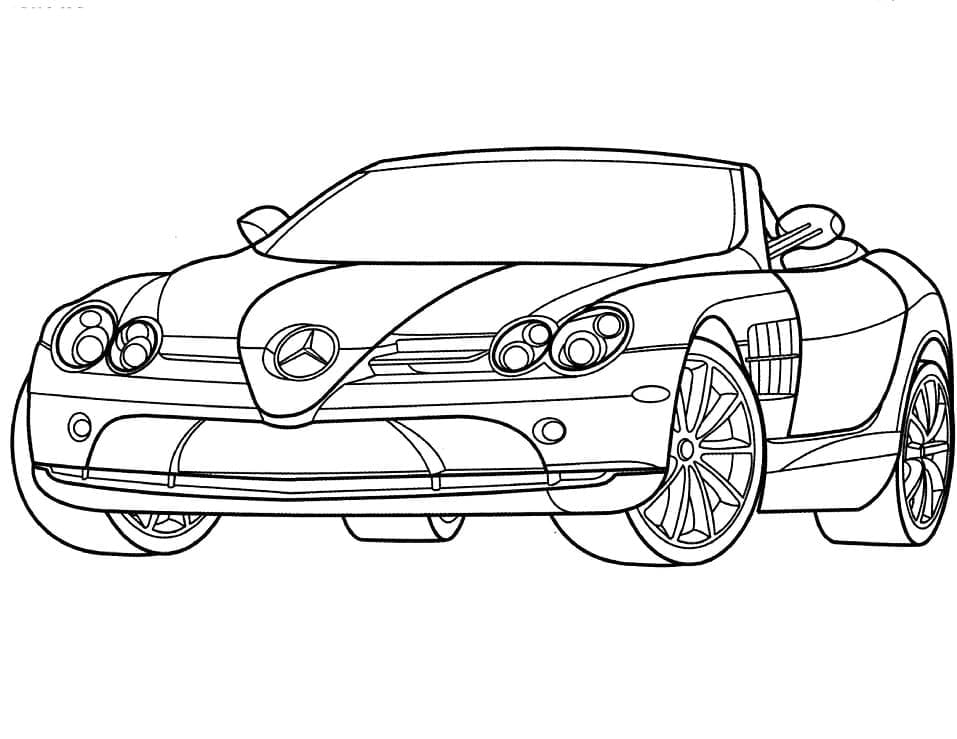 Mercedes-Benz SLR McLaren da colorare