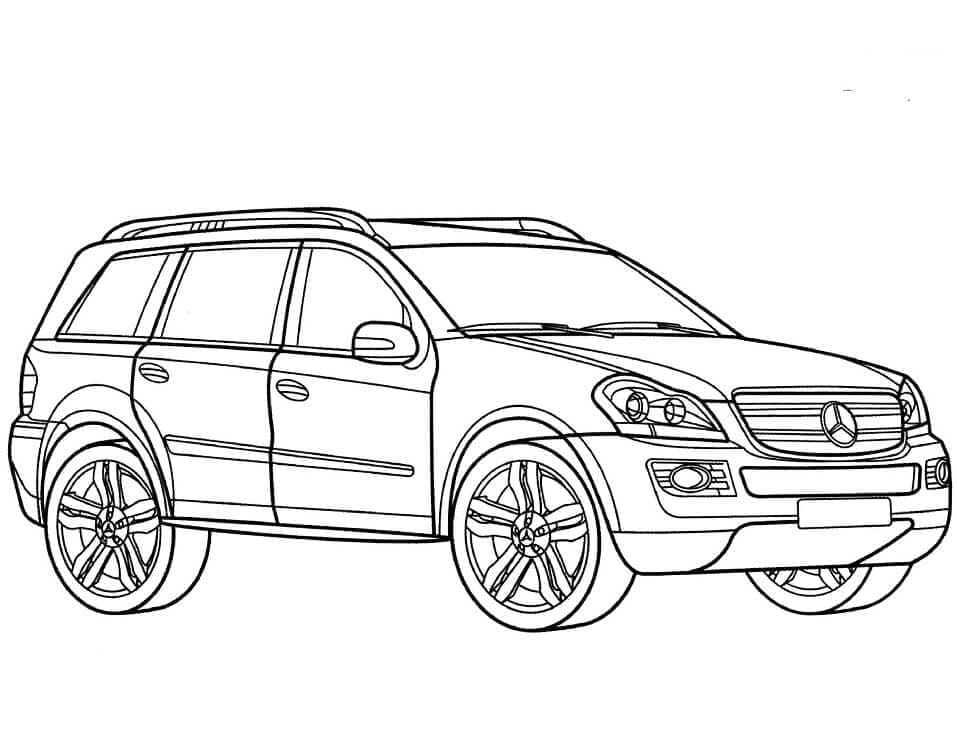 Mercedes Classe GL da colorare