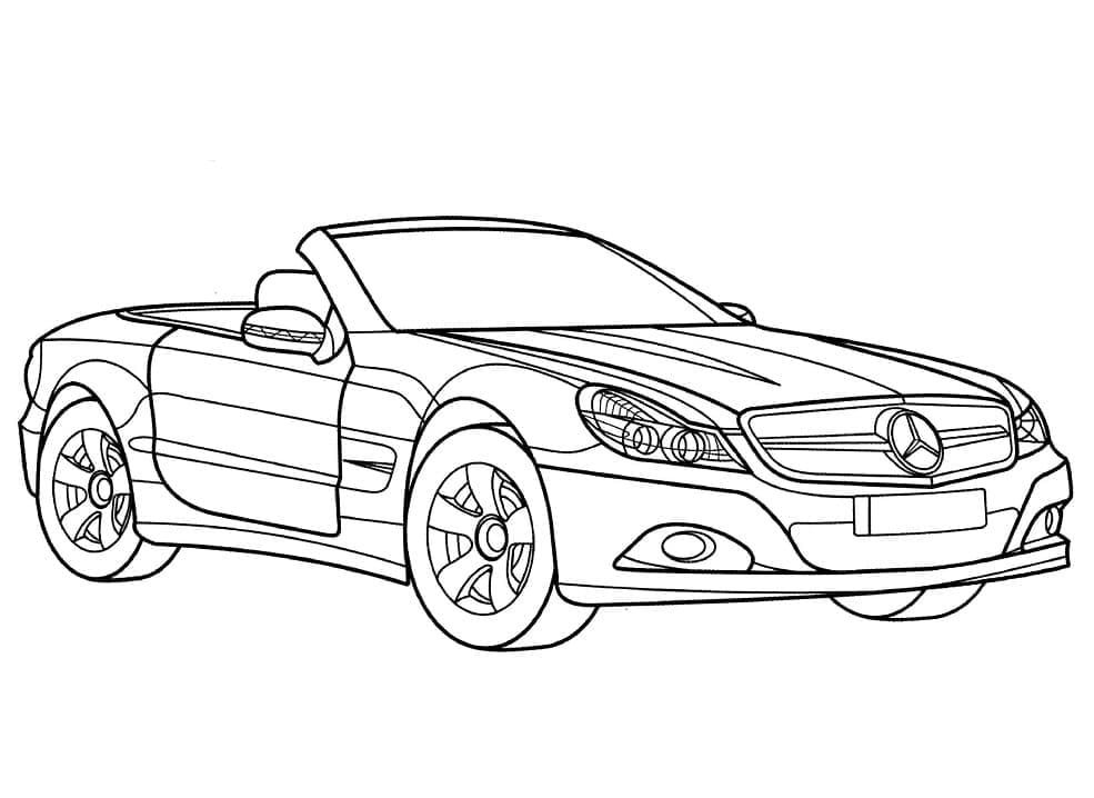 Mercedes Classe SL da colorare