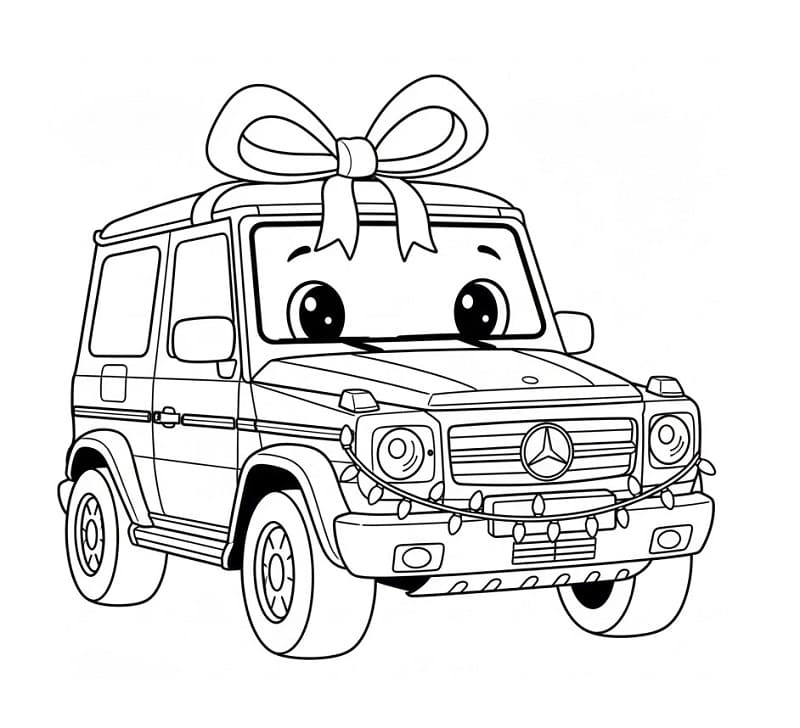 Mercedes carina da colorare