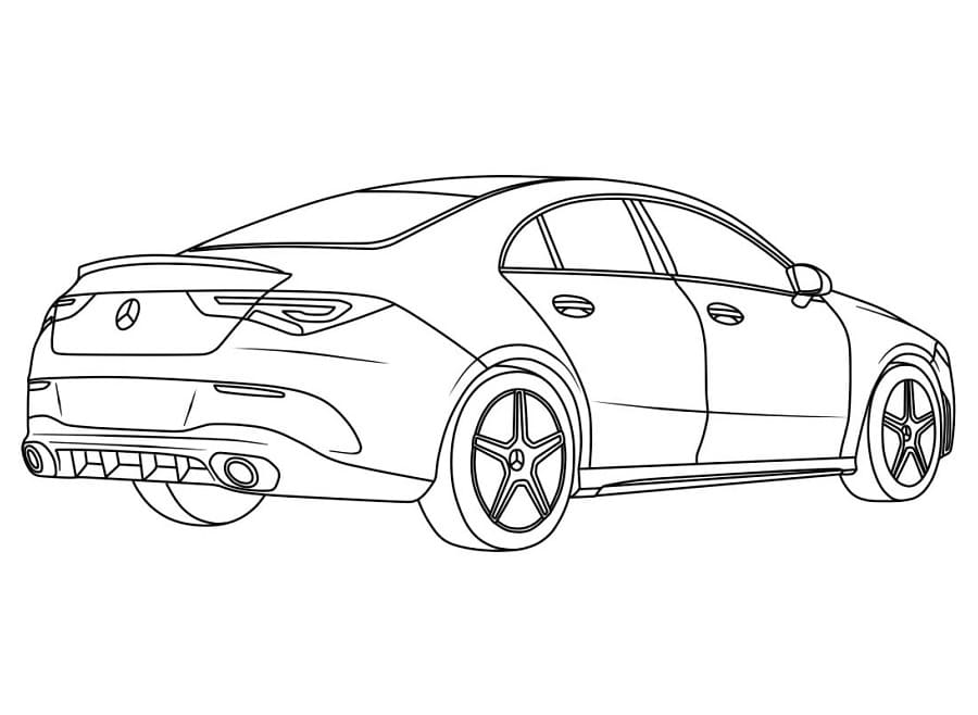 Mercedes fantastica da colorare