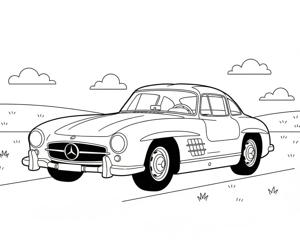 Mercedes gratis da colorare