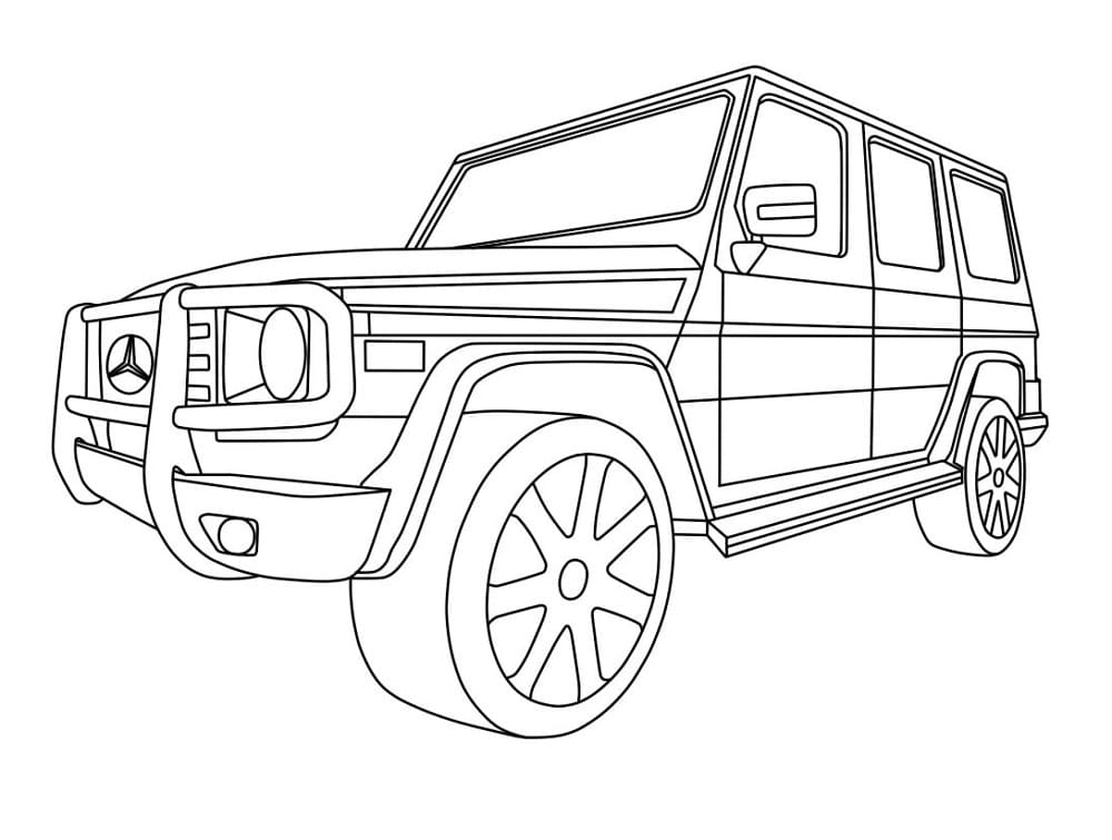 Mercedes incredibile da colorare