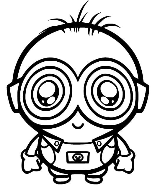 Minion Chibi da colorare