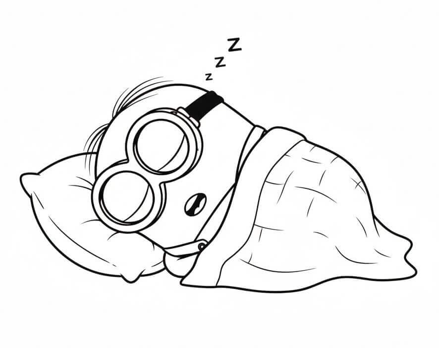 Minion che Dorme da colorare