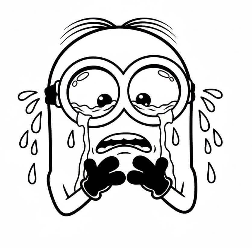 Minion che Piange da colorare