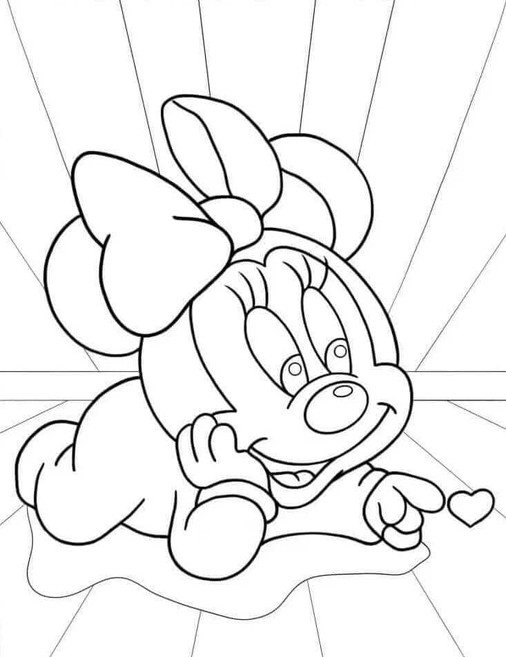 Minnie Tenerissima da colorare
