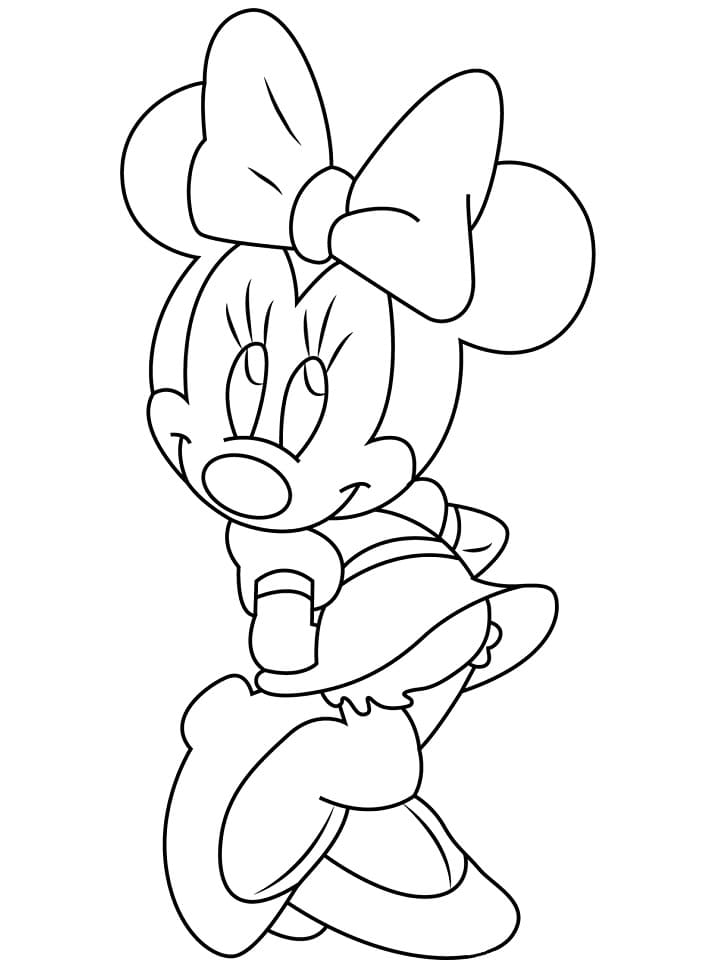 Minnie a Disney da colorare