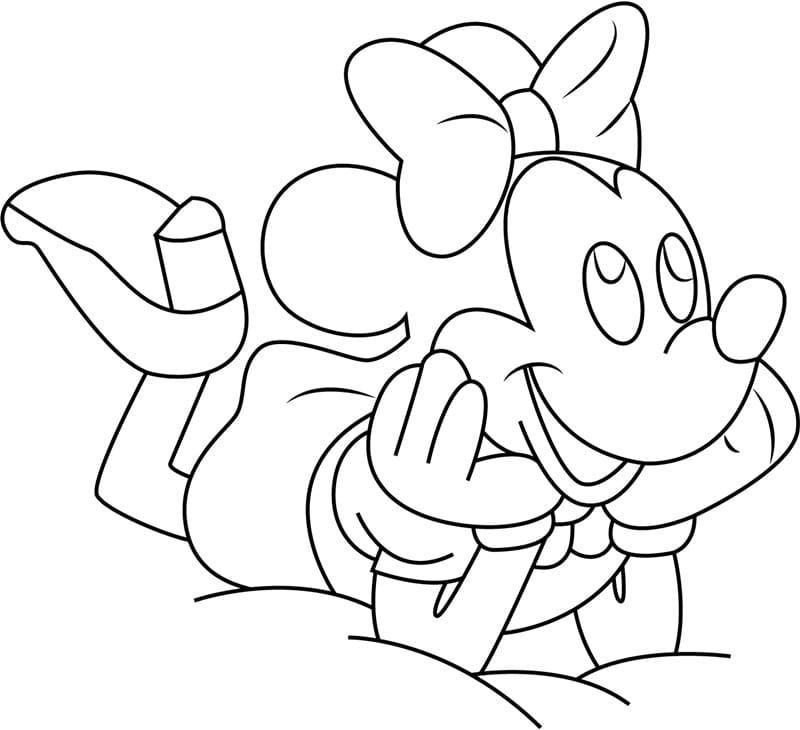 Minnie di Disney da colorare