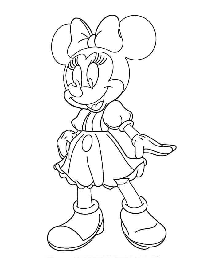Minnie è Dolcissima da colorare