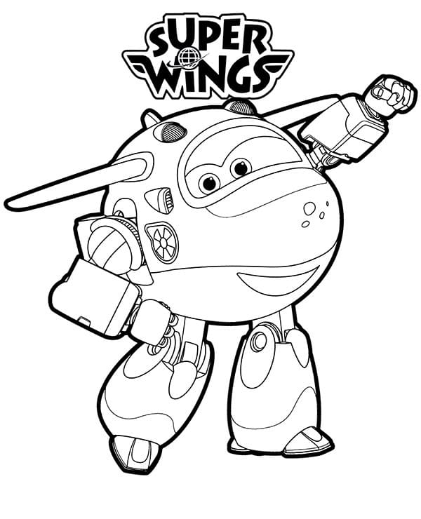 Mira dalla serie Super Wings da colorare