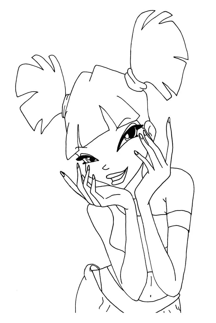 Musa del Club Winx da colorare