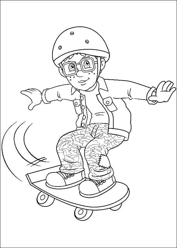 Norman Price di Sam il pompiere da colorare